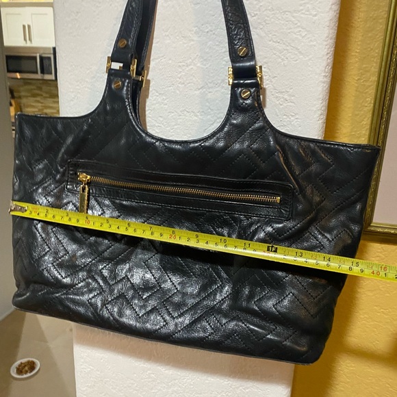 Tory Burch Bombe Leather Tote, designer handbags - Picture 2 of 6